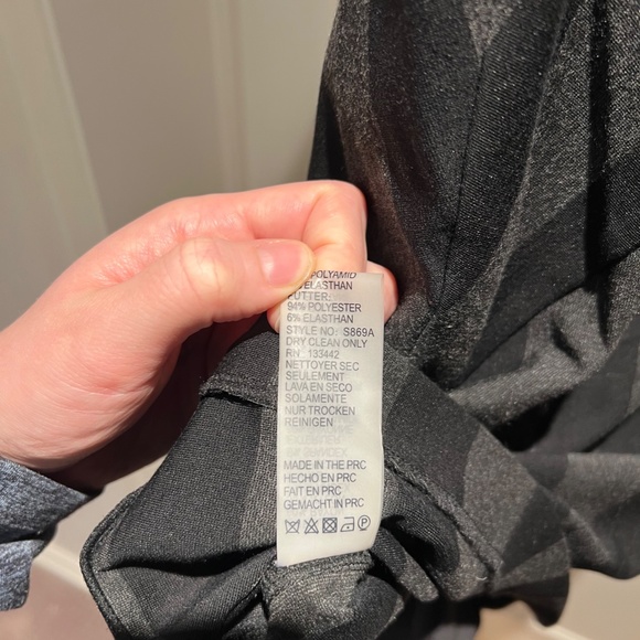 Anthropologie Maeve Black & Grey Geoplane Pencil Dress - Picture 13 of 13